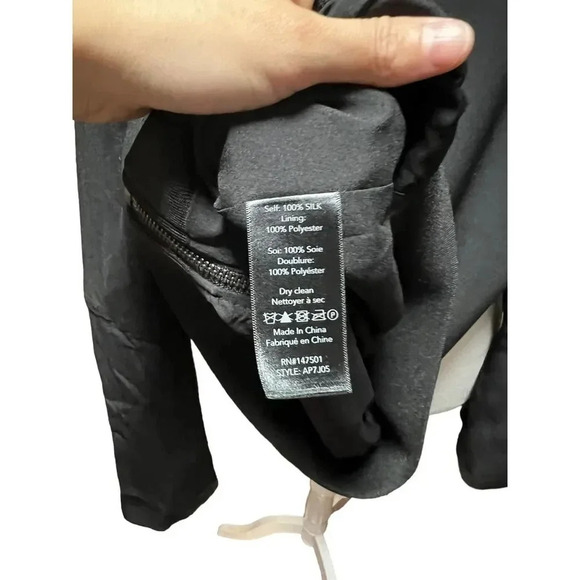 Kobi Halperin Black silk Cecilia jacket Size Small - Picture 4 of 6